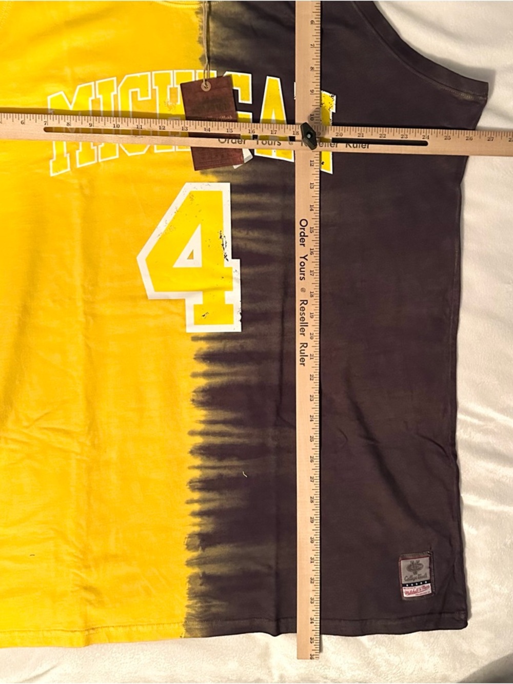 Chris Webber Michigan Wolverines Tie Dye Jersey Mens 3XLB Mitchell & Ness NEW - Picture 4 of 5